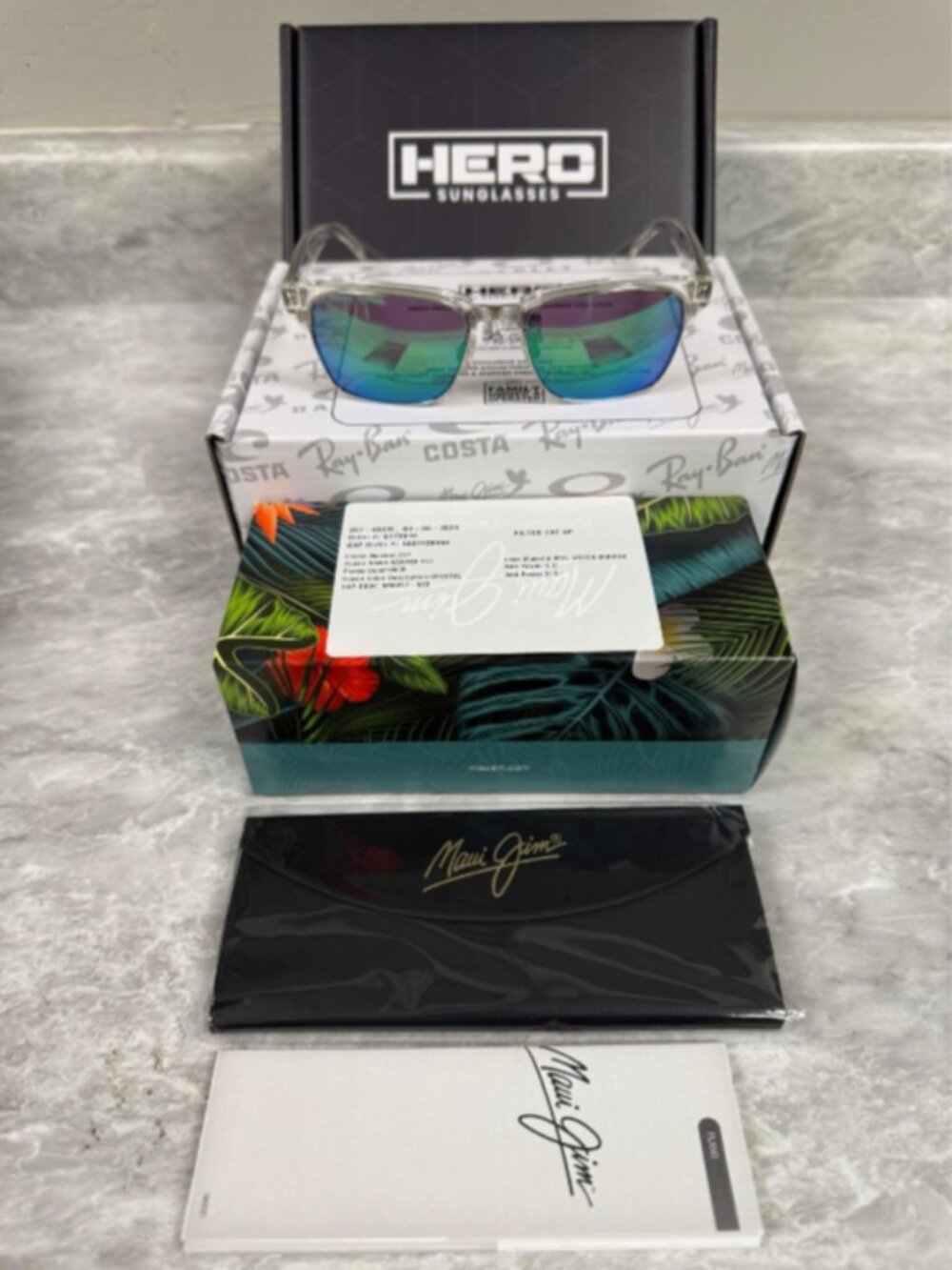MAUI JIM | NEW | KAWIKA | CUSTOM | CRYSTAL | MAUI GREEN | CRYSTAL | MAUI GREEN